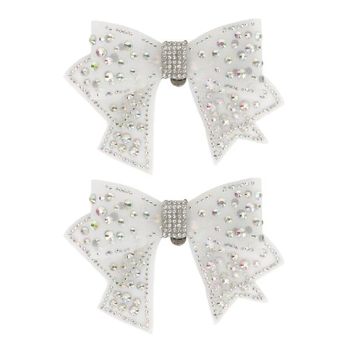 Arc Chaussures Clips Détachable Décoratif Bowknot Chaussure Boucle Pour Fête De Mariage Chaussure De Mariée Talons Hauts 2pcs
