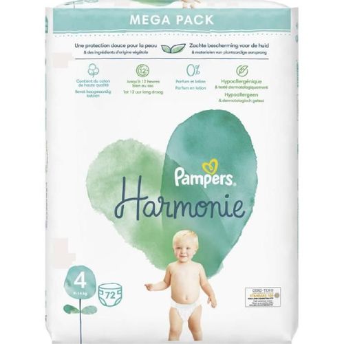 Pampers Harmonie Taille 4 - 72 Couches