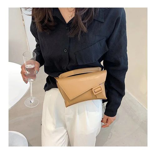 Sac à main carré en cuir pour femme,sac banane,sacs à bandoulière initiés,sacs de taille,marque de mode féminine,tendance de la mode