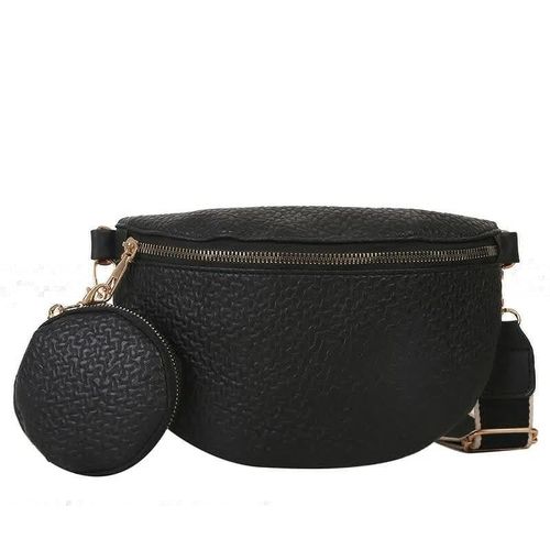 Sac banane en cuir PU pour femme,sacs de taille,sac à main,ceinture,poitrine,dames initiées