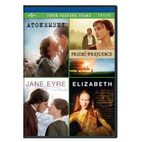 Atonement / Pride & Prejudice / Jane Eyre / Elizabeth [Dvd] Boxed Set, Snap C