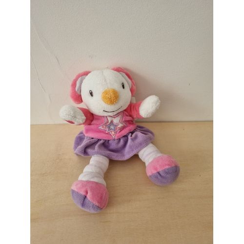 Doudou Souris Rose Violette Etoile Kimbaloo