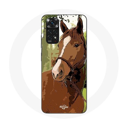 Coque Pour Xiaomi Redmi Note 11s Quarter Horse Marron Race De Cheval