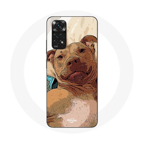 Coque Pour Xiaomi Redmi Note 11s American Pit Bull Terrier Marron