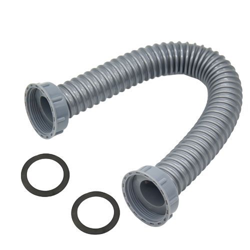 Tuyau de drainage à double joint souple et flexible de 45 à 48 mm Gris 42 cm