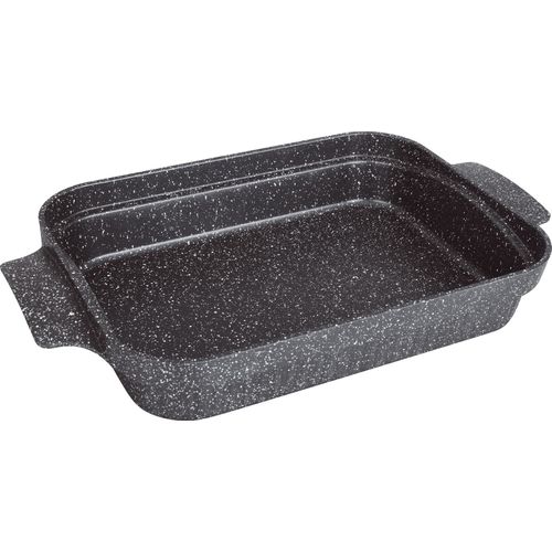 Kamberg - 0008058 - Plat À Lasagnes / Plat À Four 36 X 27.5 X 7 Cm- Fonte D'aluminium - Revêtement Pierre - Tous Feux Dont Induction - Sans Pfoa