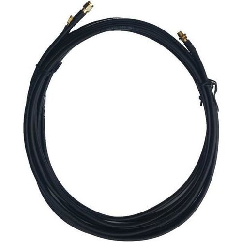 Rallonge câble LMR200 noir connecteur SMA femelle vers SMA mâle 2 x 2,5m pour antenne externe et routeur 4G LTE MIMO