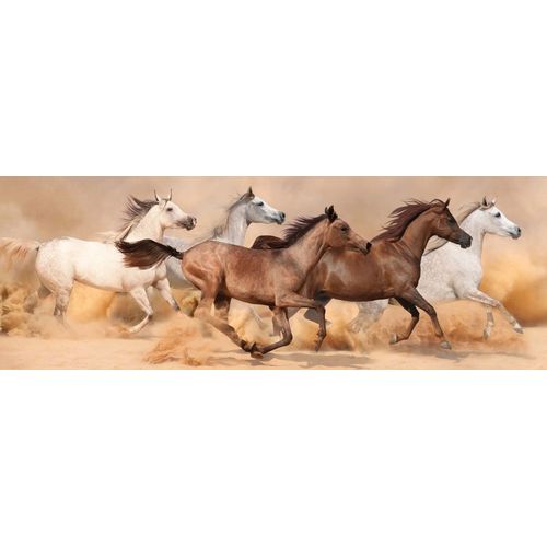 Chevaux Courant Dans La Tempête De Sable - Puzzle 1000 Pièces