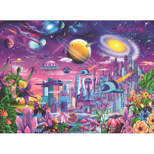 Puzzle Pièces Xxl - Cosmic City - Puzzle 200 Pièces