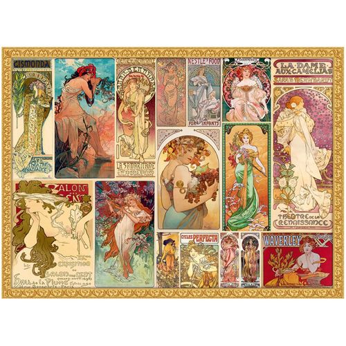 Mucha Alfons - Collage - Puzzle 3000 Pièces