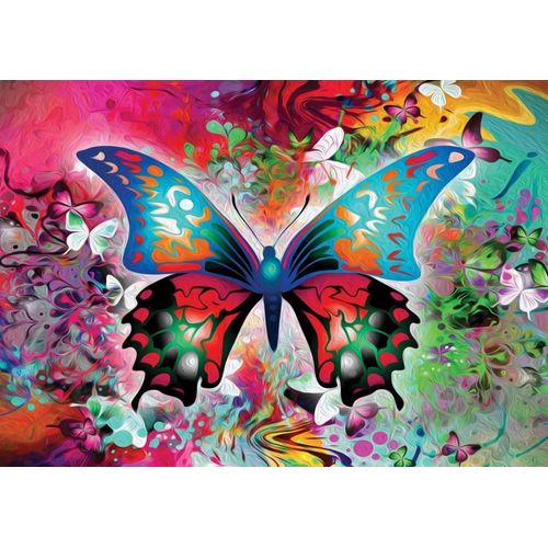 Papillon Coloré - Puzzle 1000 Pièces