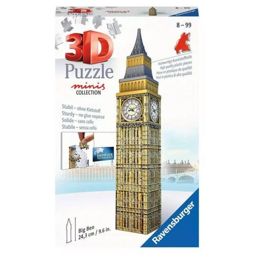 Puzzle 3d - Mini Big Ben - 54 Pièces