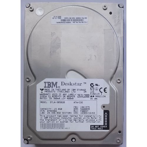Disque dur IBM Deskstar DTLA-305020 - 15 Go - interne - 3.5" - ATA-/IDE