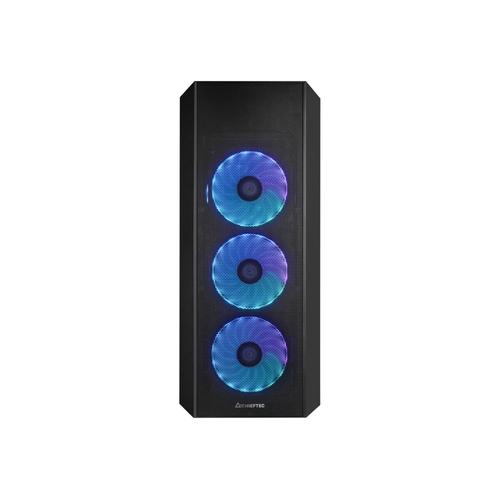 Chieftec SCORPION 4 - Tour - ATX - panneau latéral fenêtré (verre trempé) - pas d'alimentation (ATX) - noir - USB/Audio