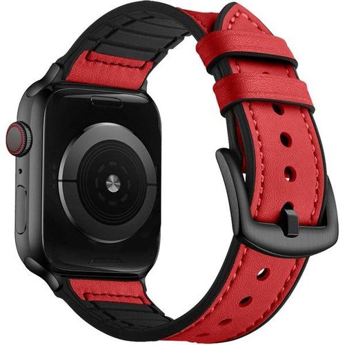 Imoshion Bracelet En Cuir Véritable Apple Watch 1-6 / Se -38/40/41 Mm