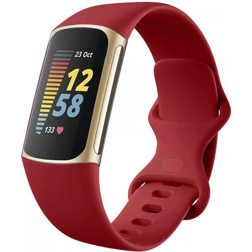 Imoshion Bracelet Silicone Fitbit Charge 5 - Taille L - Rouge