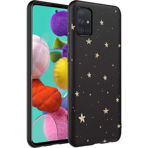 Imoshion Coque Design Samsung Galaxy A71 - Etoiles - Noir / Dorée