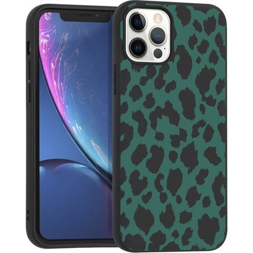 Imoshion Coque Design Iphone 12 (Pro) - Léopard - Vert / Noir