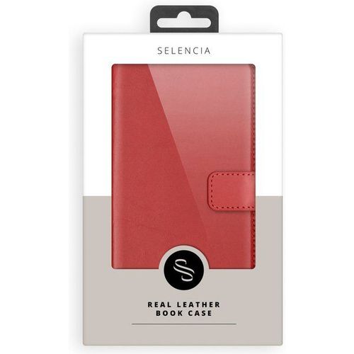 Selencia Étui De Téléphone En Cuir Véritable Huawei P30 - Rouge