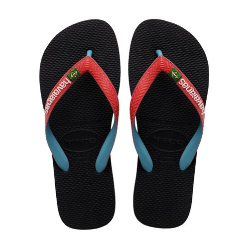 Tongs Havaianas Brasil Mix Black Red Ruby