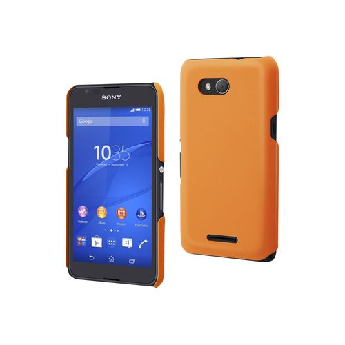 Muvit Mfx Soft Touch - Coque De Protection Pour Téléphone Portable - Polycarbonate - Orange - Pour Sony Xperia E4g