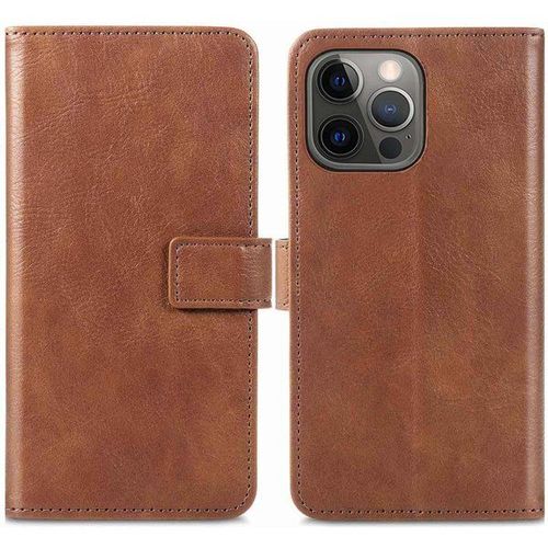 Imoshion Étui De Téléphone Portefeuille Luxe Iphone 13 Pro Max - Brun