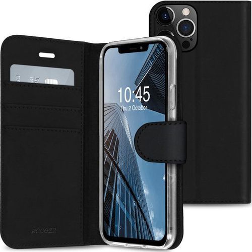 Accezz Étui De Téléphone Portefeuille Wallet Iphone 13 Pro - Noir
