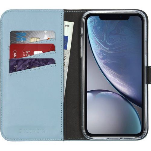 Selencia Étui De Téléphone En Cuir Véritable Iphone Xr - Bleu Clair