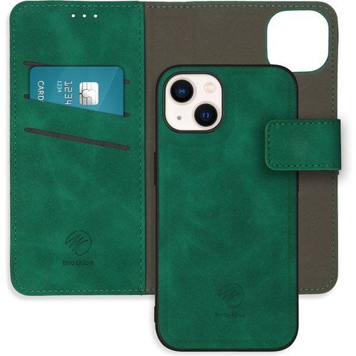 Imoshion Etui De Téléphone De Type Portefeuille 2-En-1 Iphone 13 - Vert Foncé