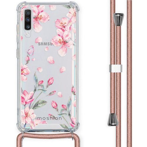 Imoshion Coque Design Avec Cordon Samsung Galaxy A70 - Fleur - Rose