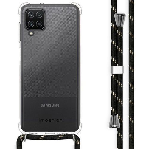 Imoshion Coque Avec Cordon Samsung Galaxy A12 - Noir / Dorée