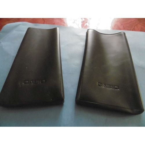LOT DE 2 housse plastique de protection pour calculatrice CASIO 8X15X2CM