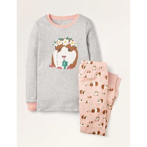 Pyjama Long Cosy - Cochons D'inde Rose Poudré (Boden)