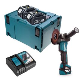Meuleuse d'angle 18V Li-Ion BL ?125mm (2x3.0 Ah) en coffret - MAKITA DGA517RFJ