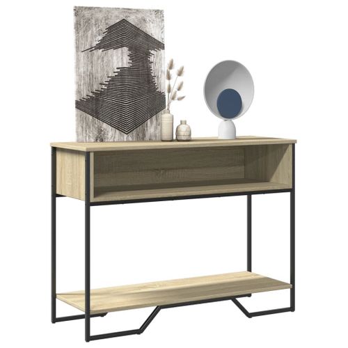 Vidaxl Table Console Chêne Sonoma 100x35x74,5 Cm Bois D'ingénierie