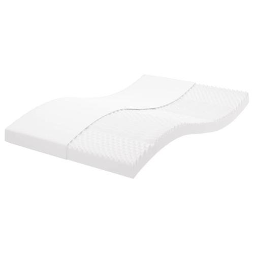 Vidaxl Matelas En Mousse Blanc 140x210 Cm 7 Zones Dureté 20 Ild