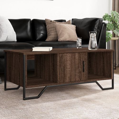 Vidaxl Table Basse Chêne Marron 100x51x40 Cm Bois D'ingénierie