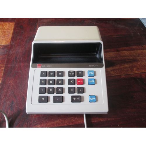 Calculatrices électroniques de bureau sharp cs-2101 1974 vintage