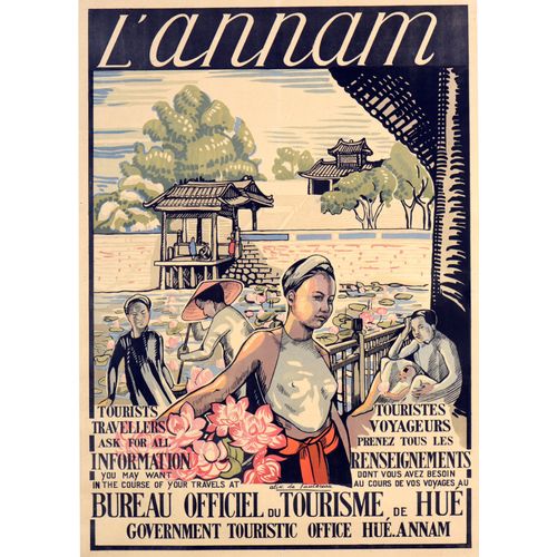 Affiche Annam Hue Vietnam