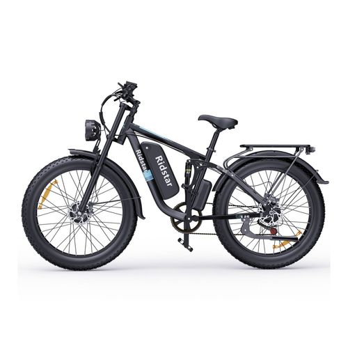 Vélo Électrique Ridstar E26 Pro - Dual Moteurs 500w*2 Batterie 48v23ah Pneus 26" Frein À Disque D'huile Hydraulique - Noir