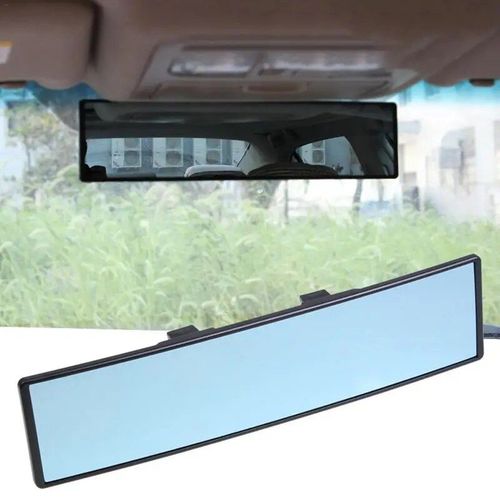 Rétroviseur De Luxe Bleu Anti-Éblouissement,Intérieur De Voiture,Miroir De Vue Arrière Panoramique À Clip,Grand Angle,Cadre De Dessin À Fil