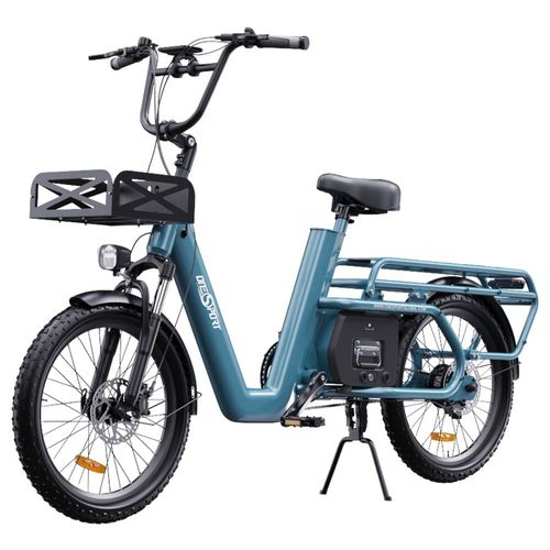 Vélo Cargo Électrique Onesport Ot01, Moteur 650 W, Batterie 48 V 27 Ah, Pneu 20 X 2,6 Pouces, Vitesse Maximale De 25 Km/H, Autonomie Maximale De 100 Km, Freins À Disque Hydrauliques