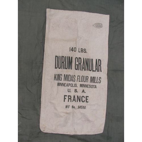 Ww2 Us Sac Pour Le Blé Américain Ravitaillement Vers La France " Plan Marshall " Rare