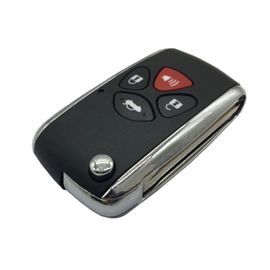 Coque De Clé De Voiture Intelligente 3 + 1 Boutons Compatible Avec Toyota Camry Le Noir