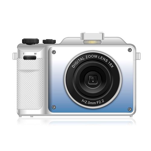 Appareil photo numérique 4K/48MP/zoom numérique 18X/anti-tremblement/autofocus Blanc