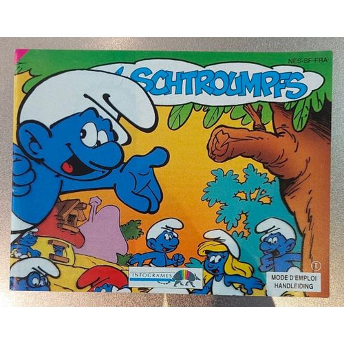 Les Schtroumpfs - Notice Officielle Nes - Nintendo