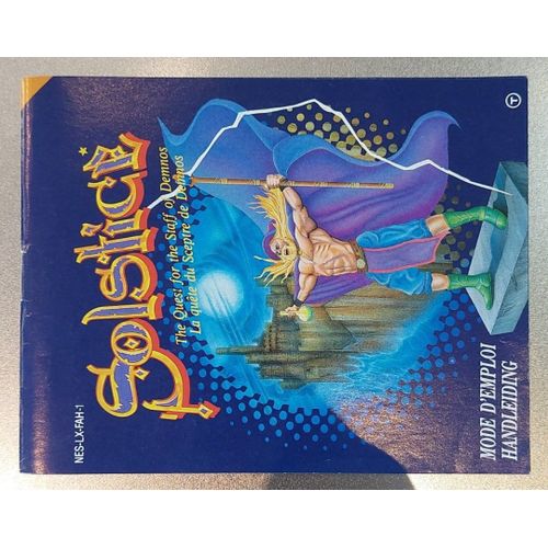 Solstice - Notice Officielle - Nintendo Nes