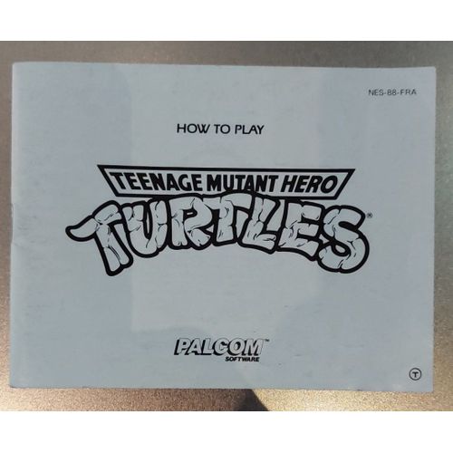 Teenage Mutant Hero Turtles - Notice Officielle Nes - Nintendo