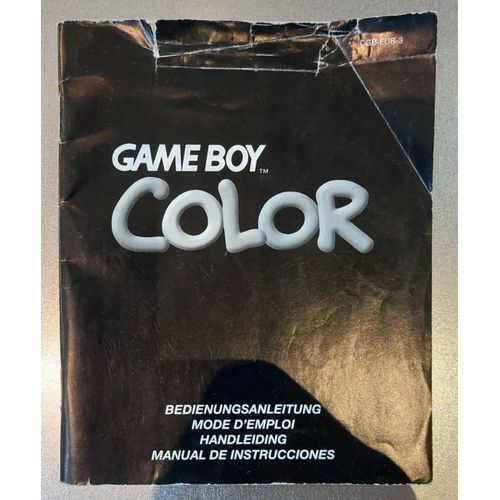 Gameboy Color - Notice Officielle De La Console - Nintendo