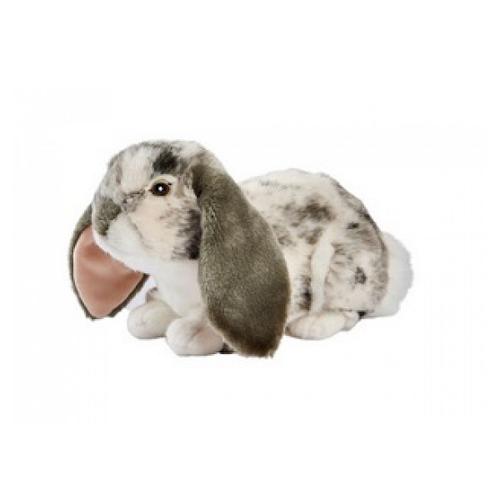 Lapin Belier Couche Gris 30cm L